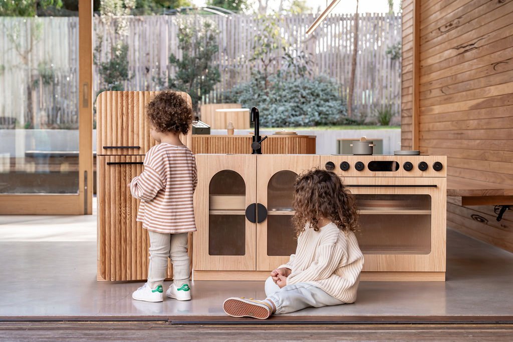 Oak Fluted Fridge