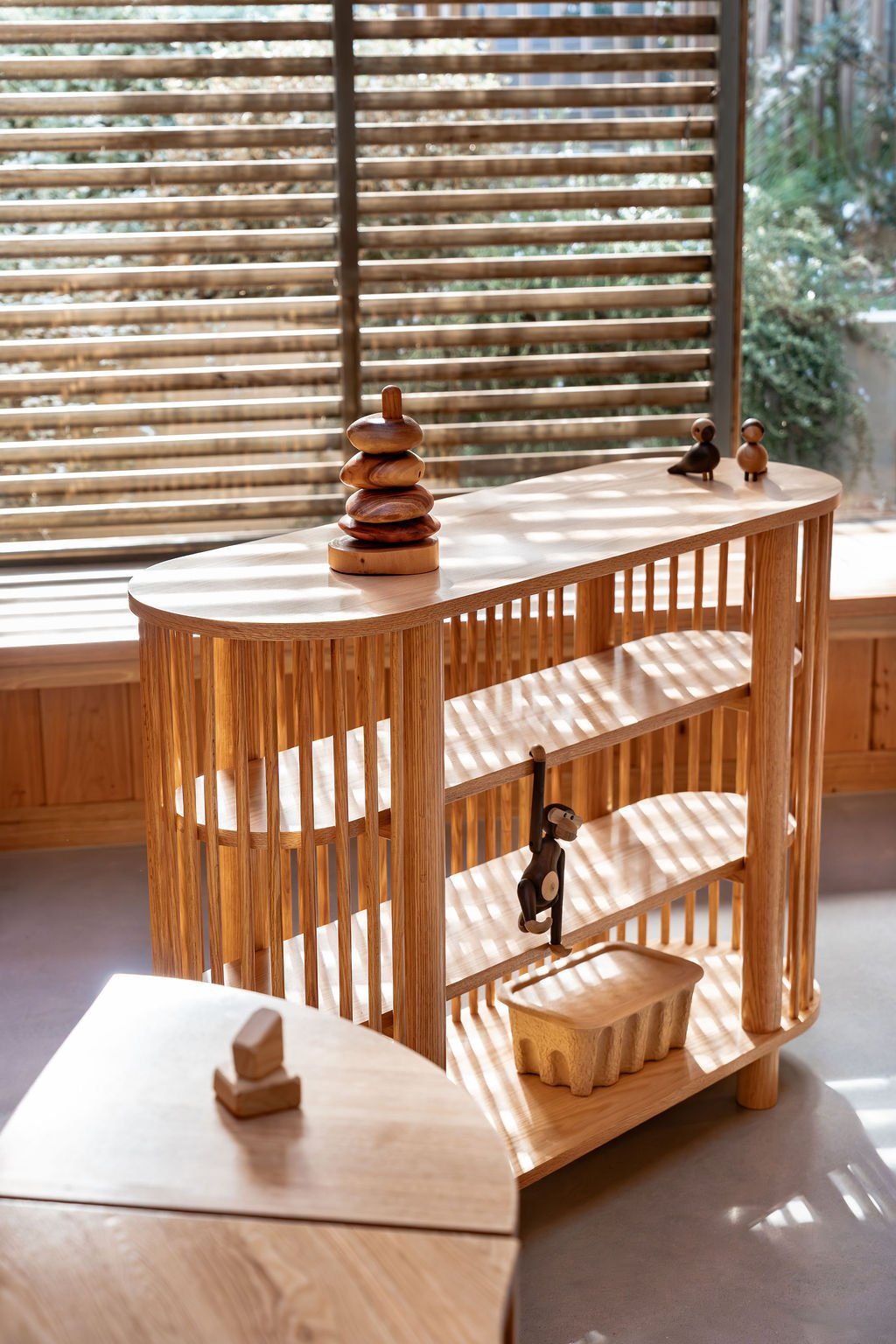 Three Tiered Fluted Shelf