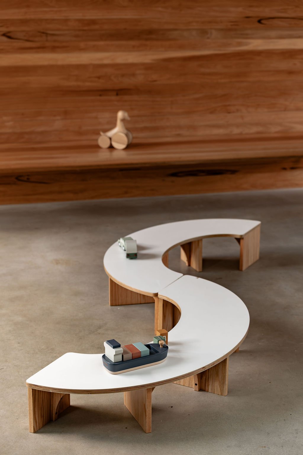 Half Circle Baby Table Sage