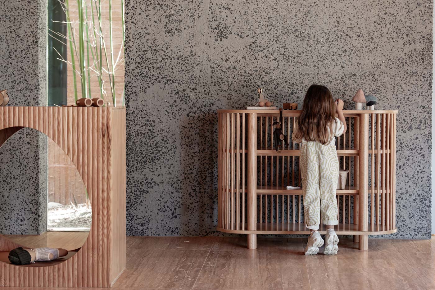 Three Tiered Fluted Shelf