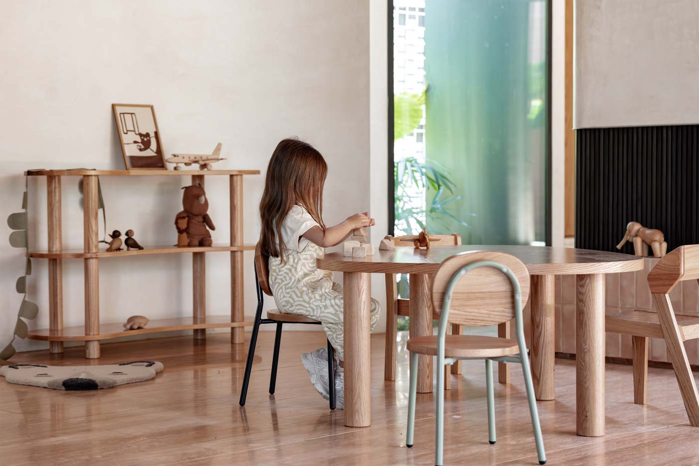 Ottie Stackable Chair Charcoal 26cm