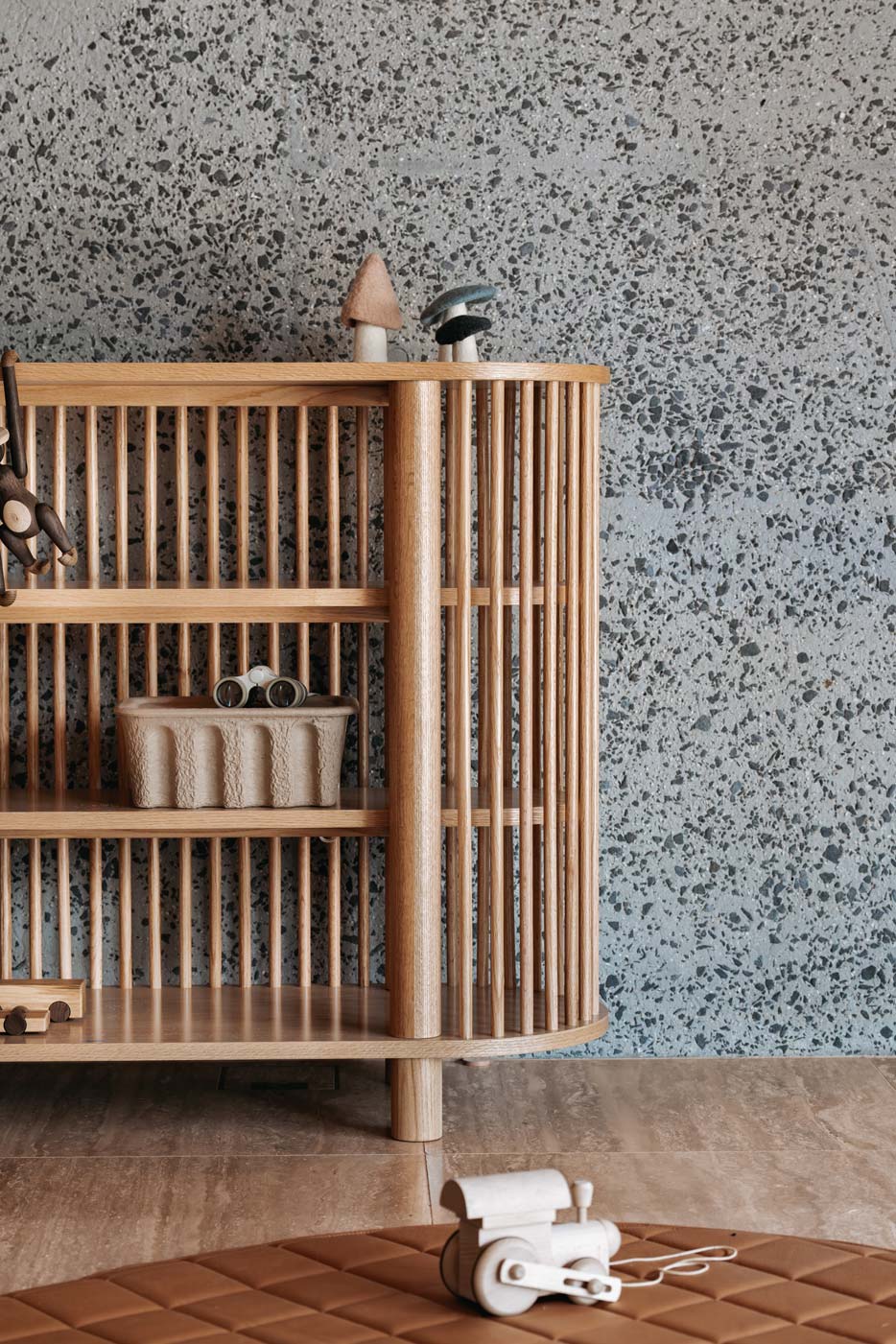Three Tiered Fluted Shelf