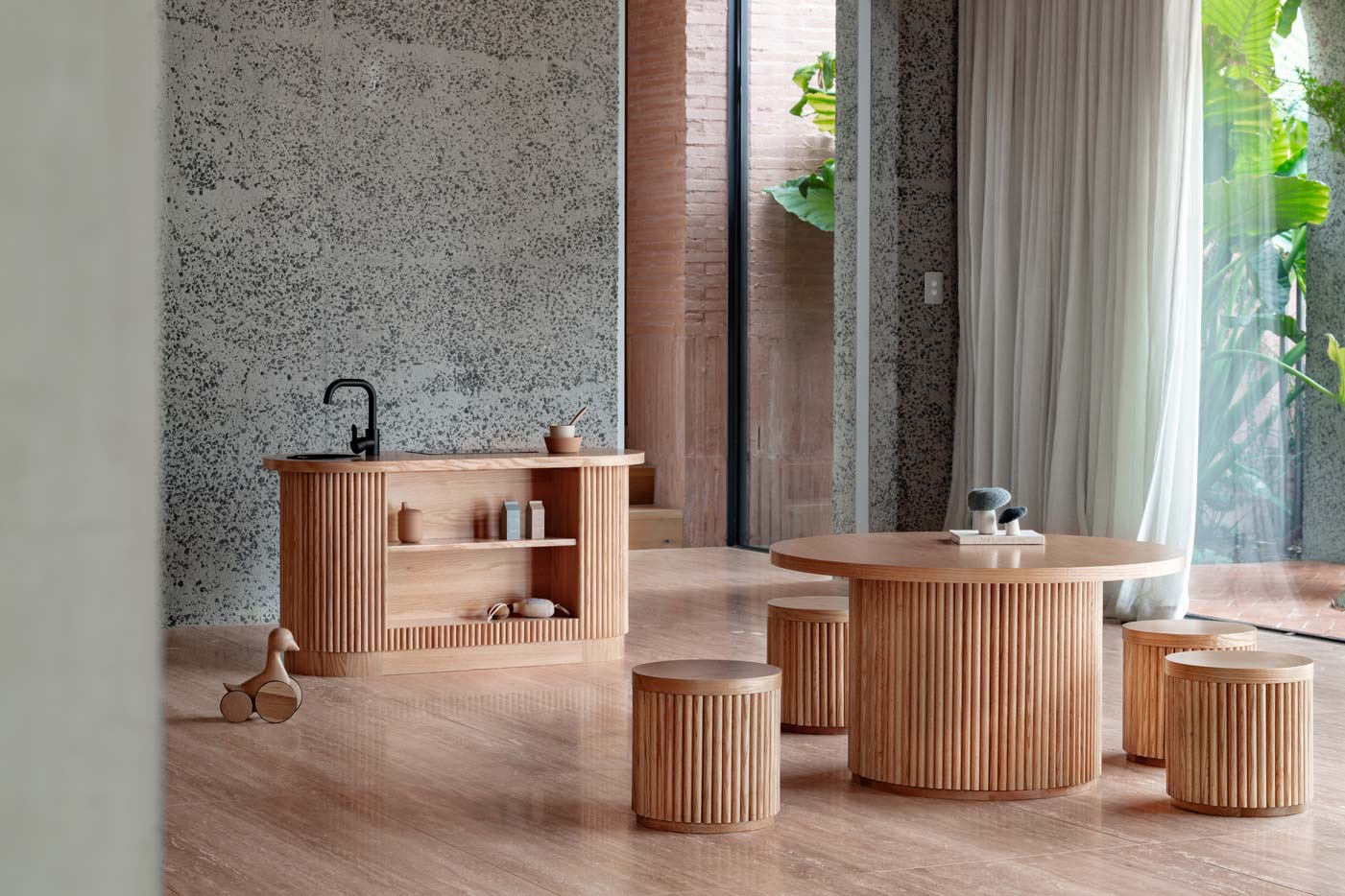 Fluted Table