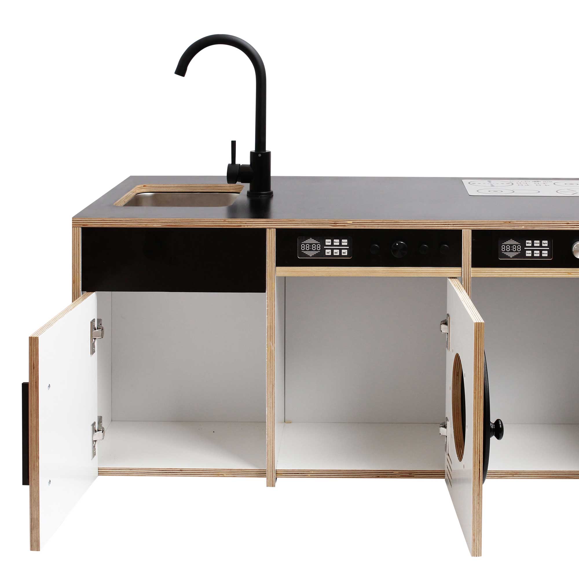 Black Kitchen & Laundry Play Station