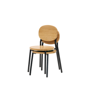Ottie Stackable Chair Charcoal 26cm