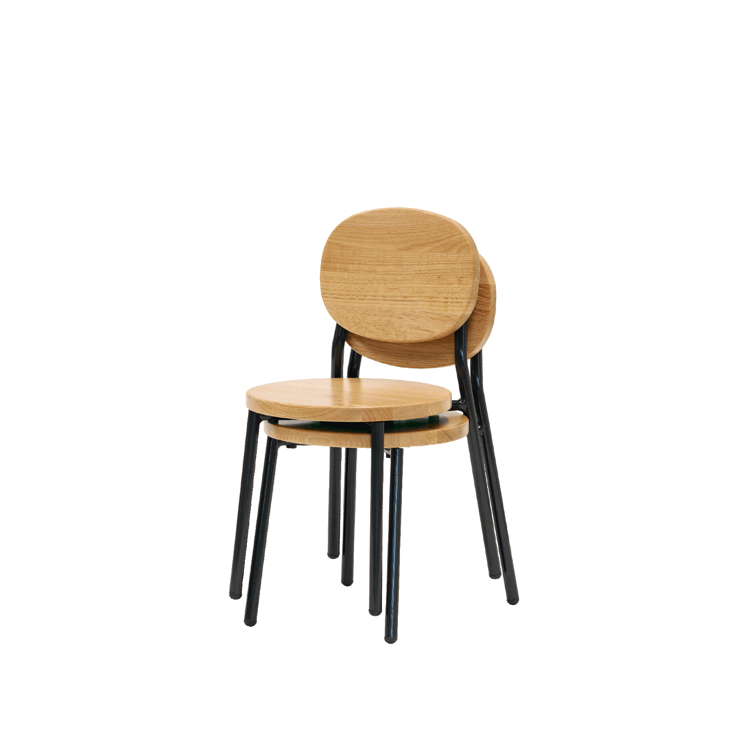 Ottie Stackable Chair Charcoal 26cm