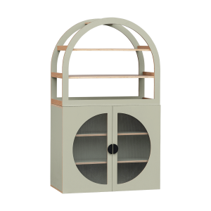 Arched Cabinet Perspex Sage