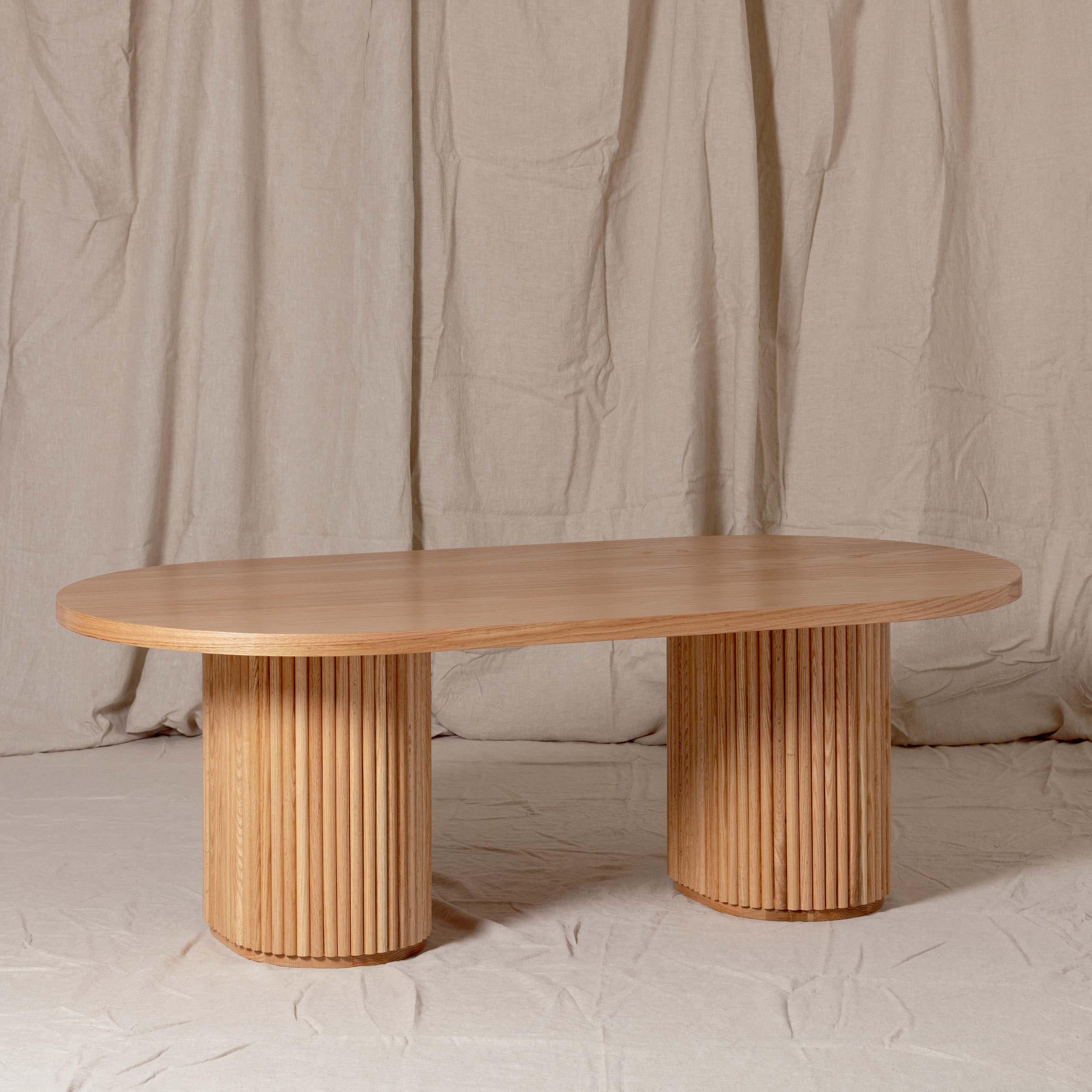 Fluted Oval Table