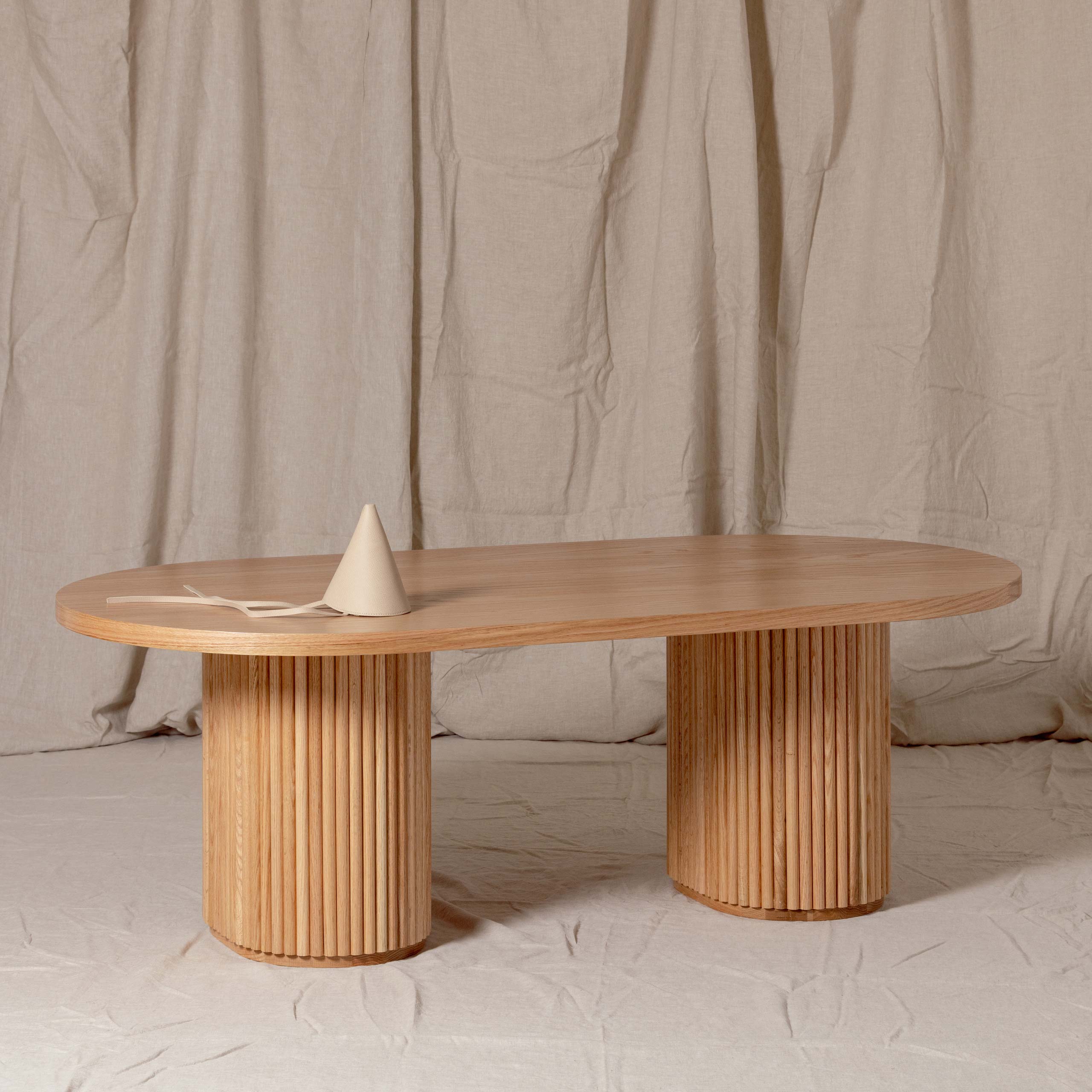 Fluted Oval Table
