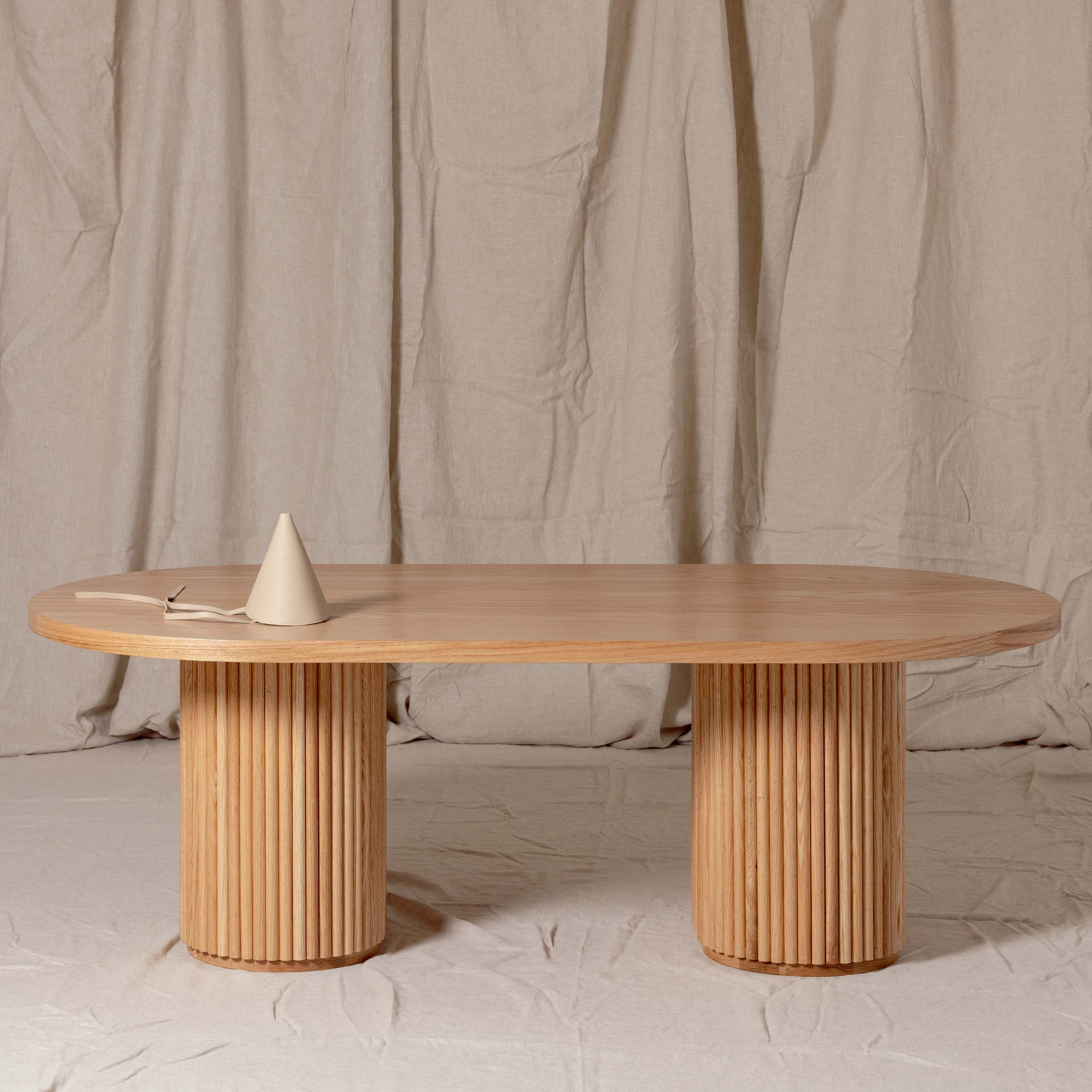 Fluted Oval Table
