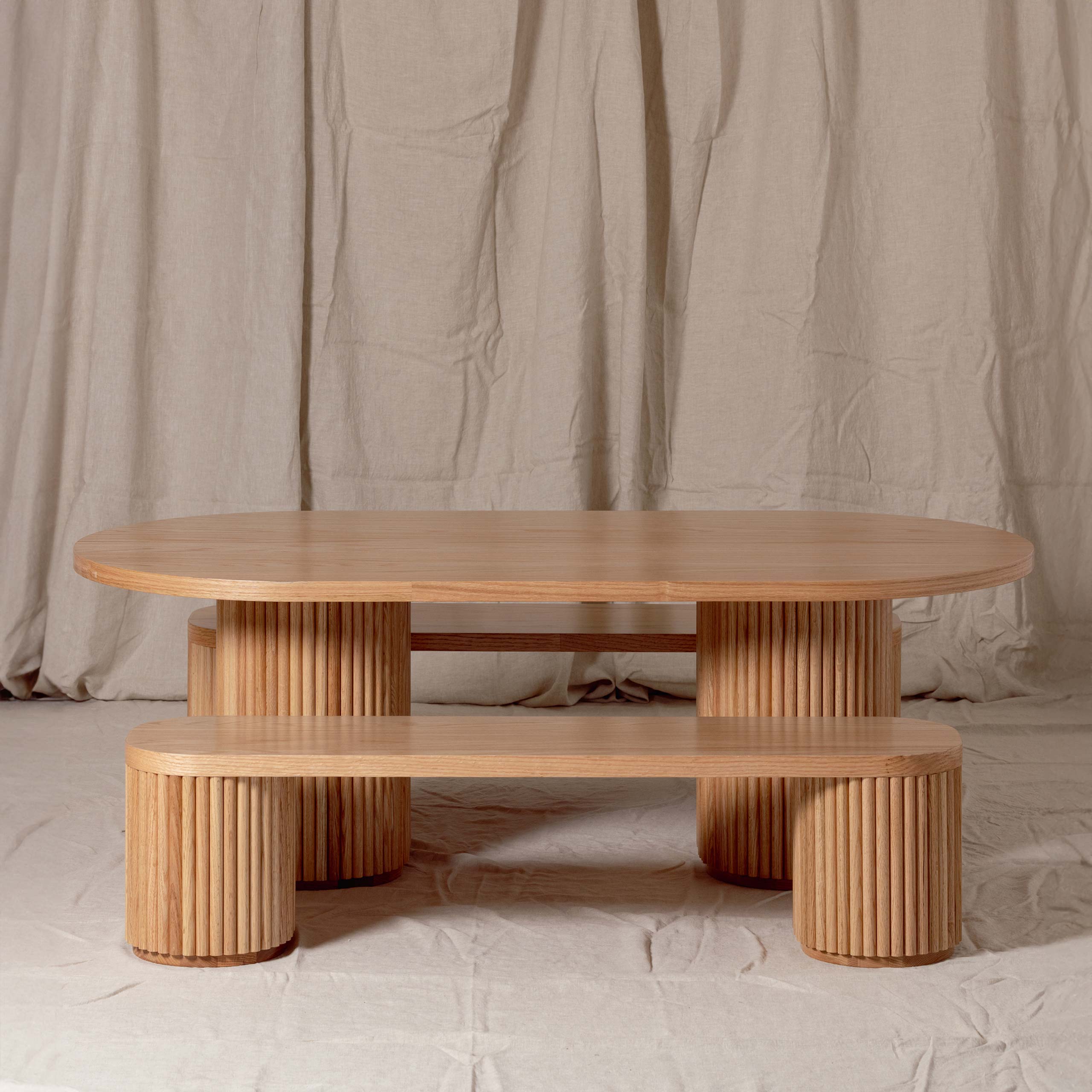 Fluted Bench