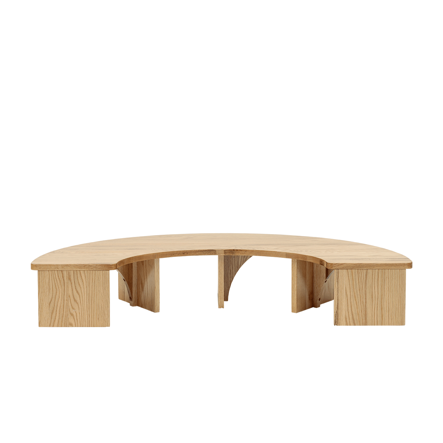 European Ash Half Circle Baby Table