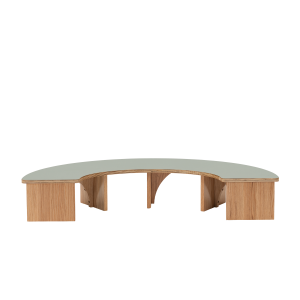 Half Circle Baby Table Sage