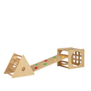 Rock Wall, Climbing Frame  And Cube