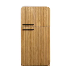 Oak Fluted Fridge