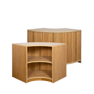 Oak Fluted Corner