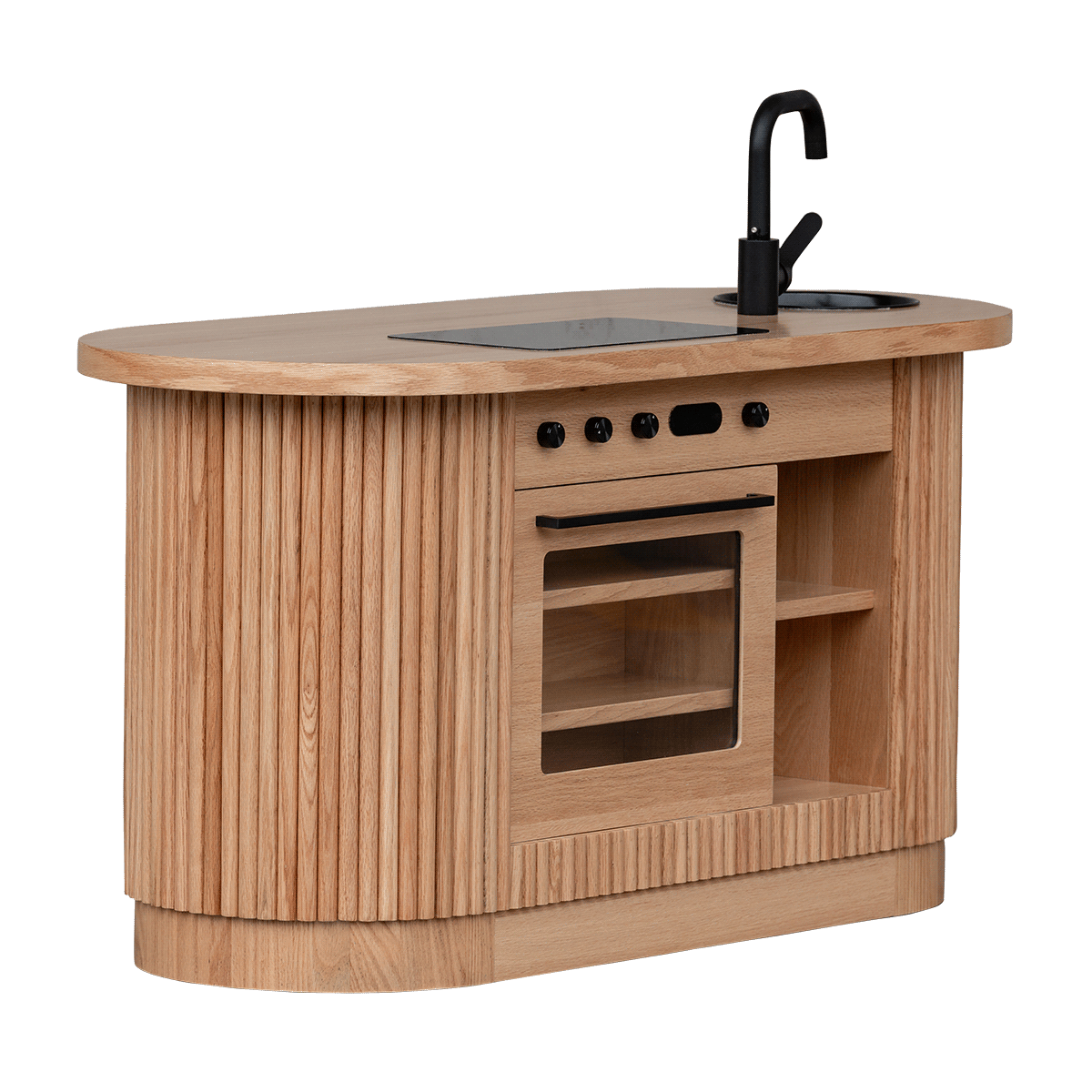 Fluted Oval Kitchen - Natural