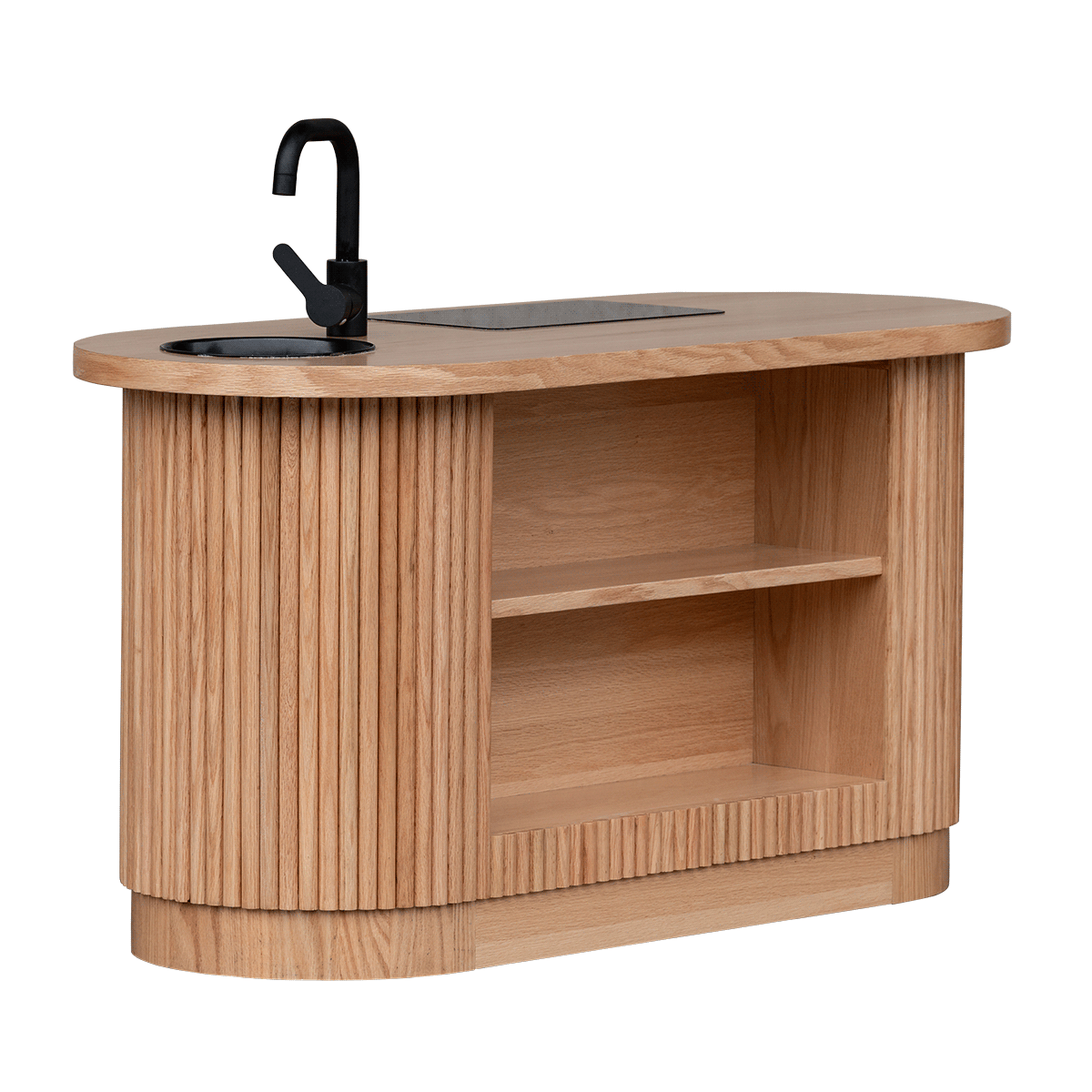 Fluted Oval Kitchen - Natural