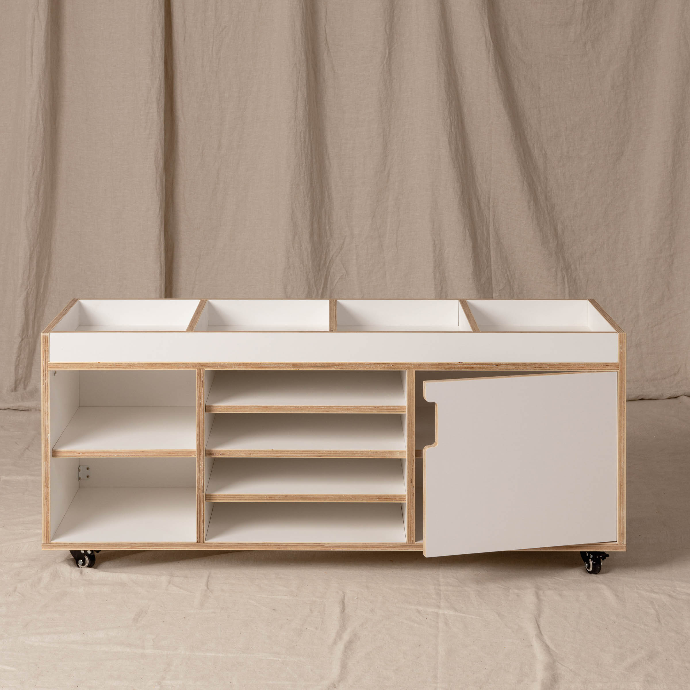 Storage Station Toddler, White
