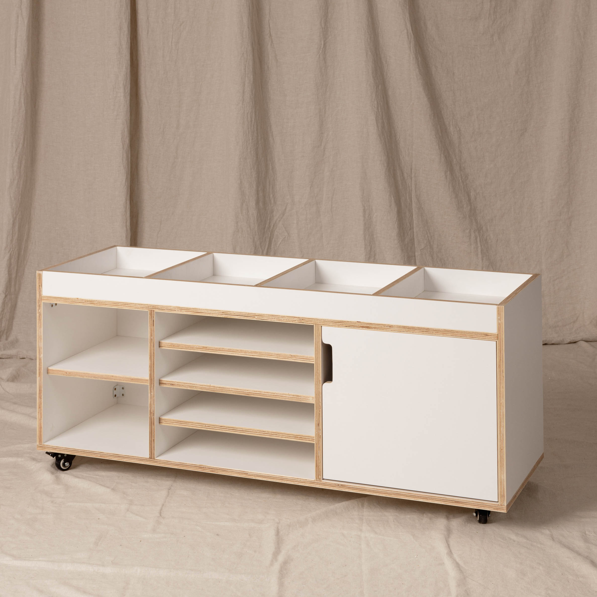 Storage Station Toddler, White