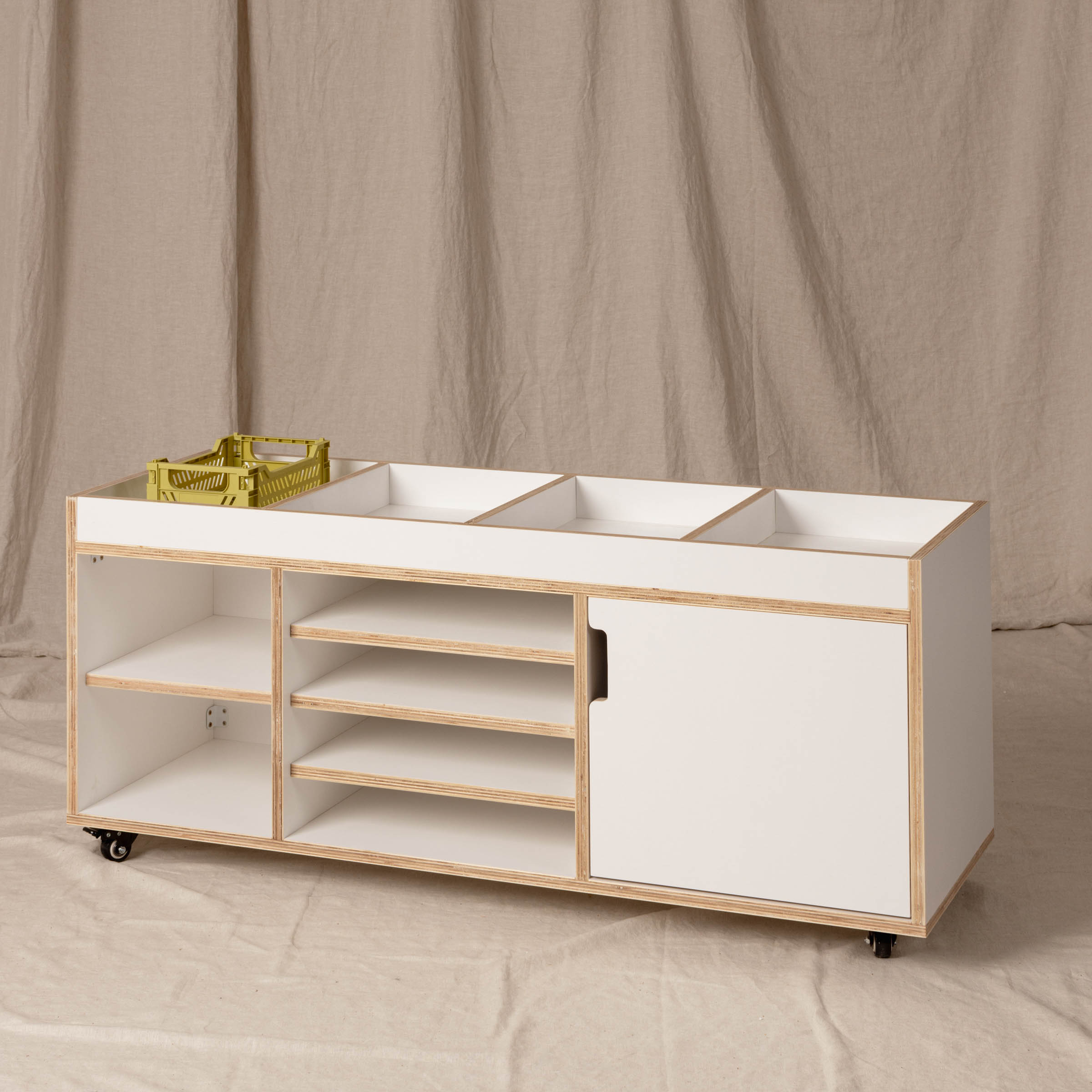 Storage Station Toddler, White