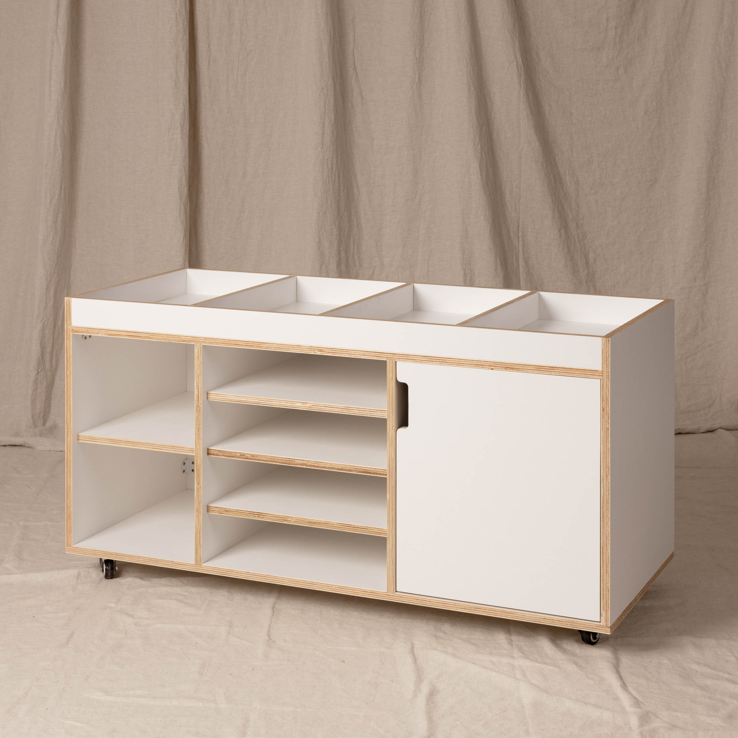 Storage Station Kinder, White