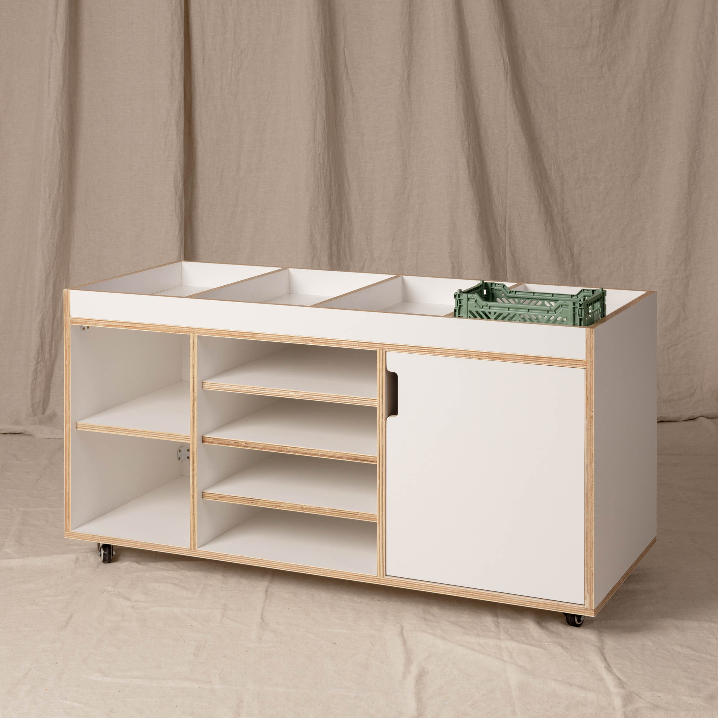 Storage Station Kinder, White