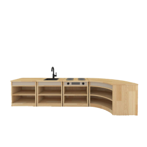 Oakland Kitchen Set Low, Set of 4