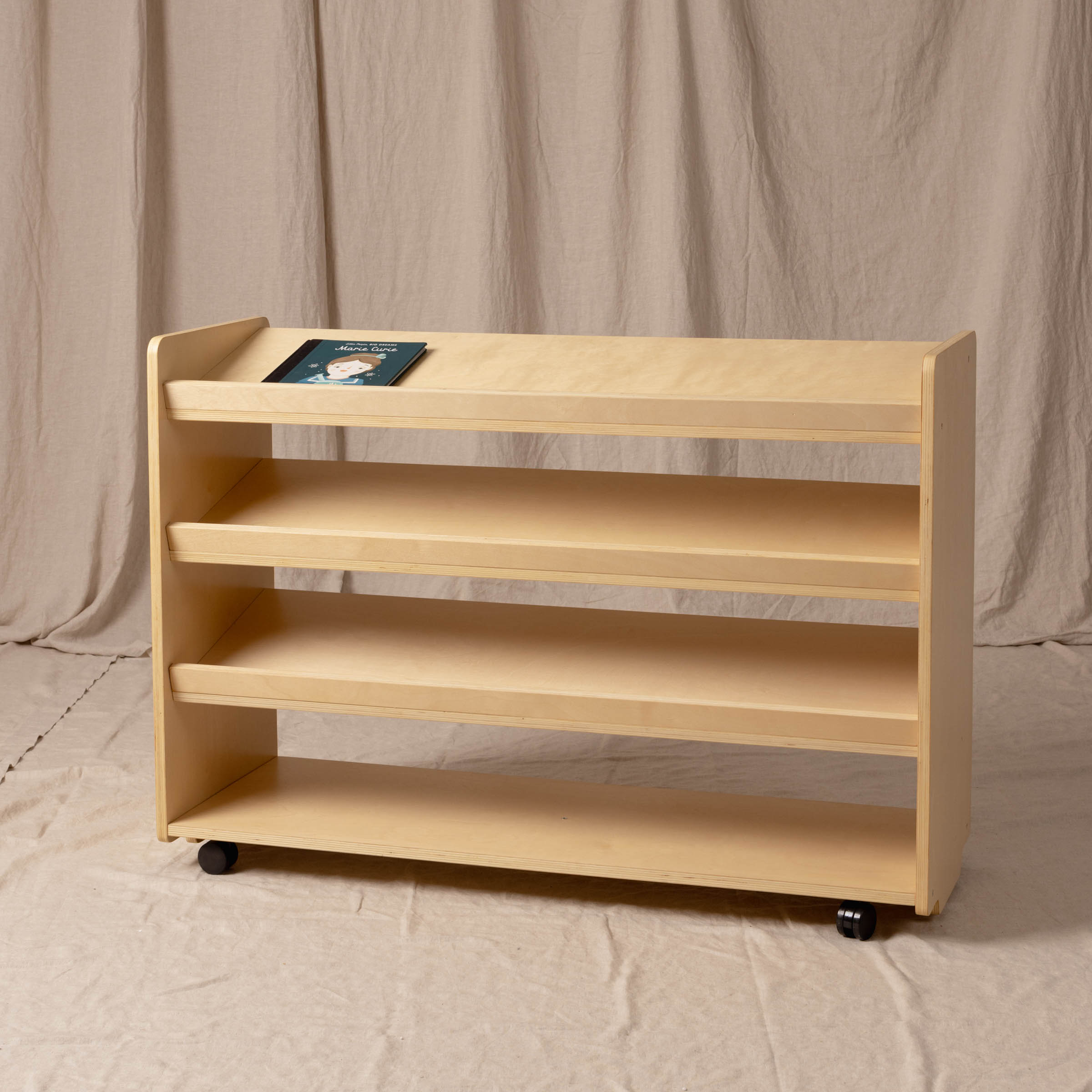 Puzzle Book Shelf High, Natural