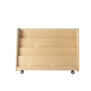 Book Display Shelf, White and Natural