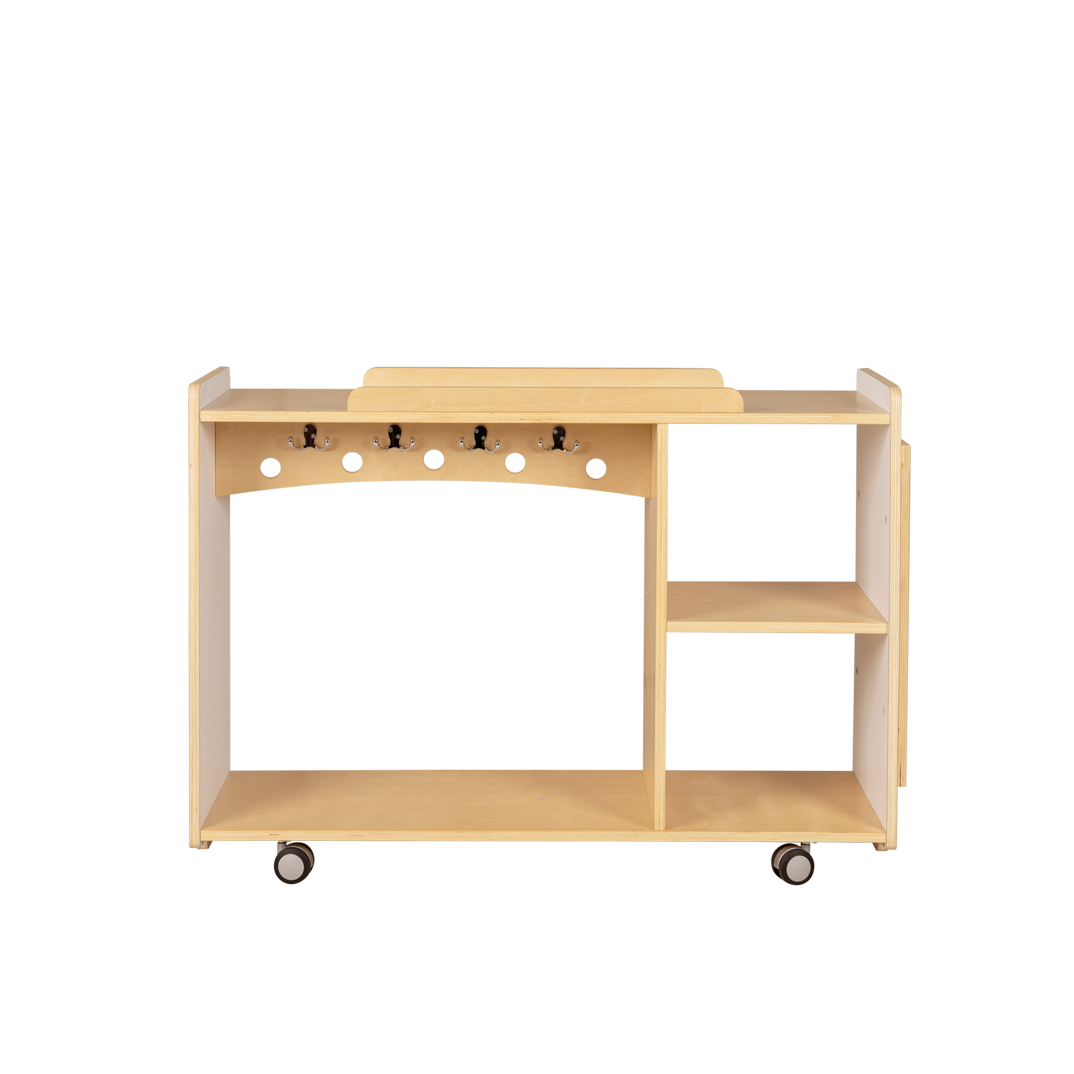 Dress Up Storage Unit, White and Natural