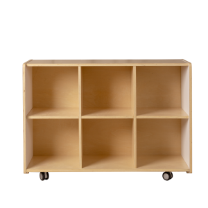 6 Hole Cubby, White and Natural