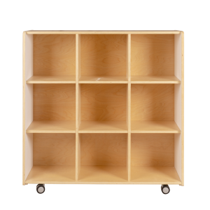 9 Hole Cubby, White and Natural